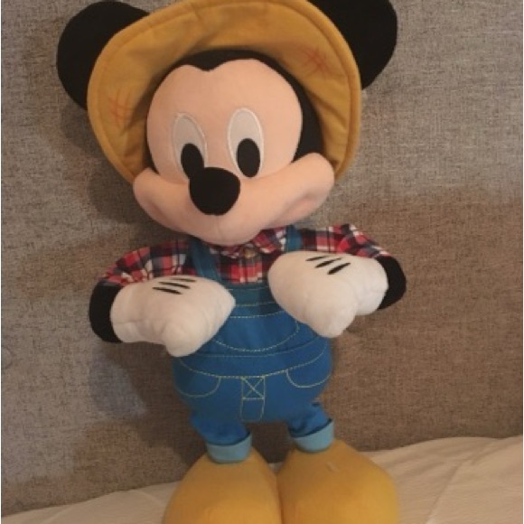 Disney Mickey Mouse Plush Toy in Blue Overalls - Picture 1 of 4